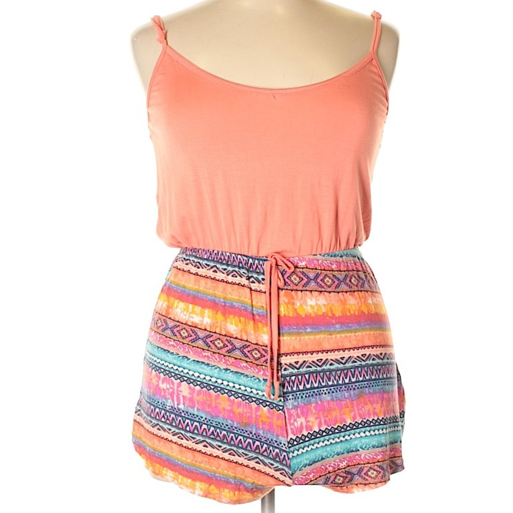 Print coral Romper Size XL